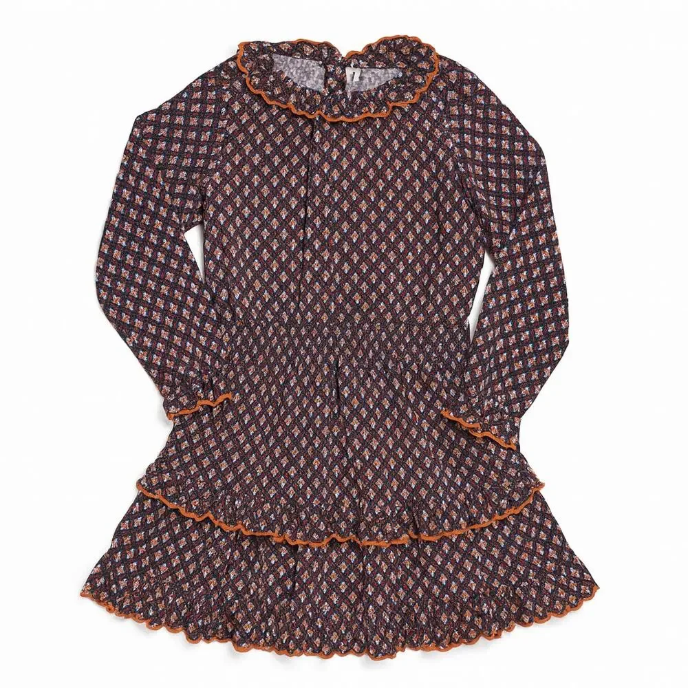 Hello Simone Ruffle Long Sleeve Shirt & Skirt Matching Set Size 6 - Picture 1 of 7